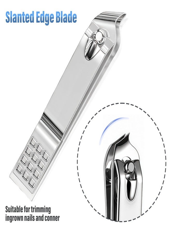 AVERZELLA 20-Pack Slanted Edge Nail Clippers Bulk, Angled Nail Clipper Pack Cuticle Cutter Individually Wrapped, Fingernail Clippers Slanted for Women Men Seniors Homeless (Silver) - Image 2